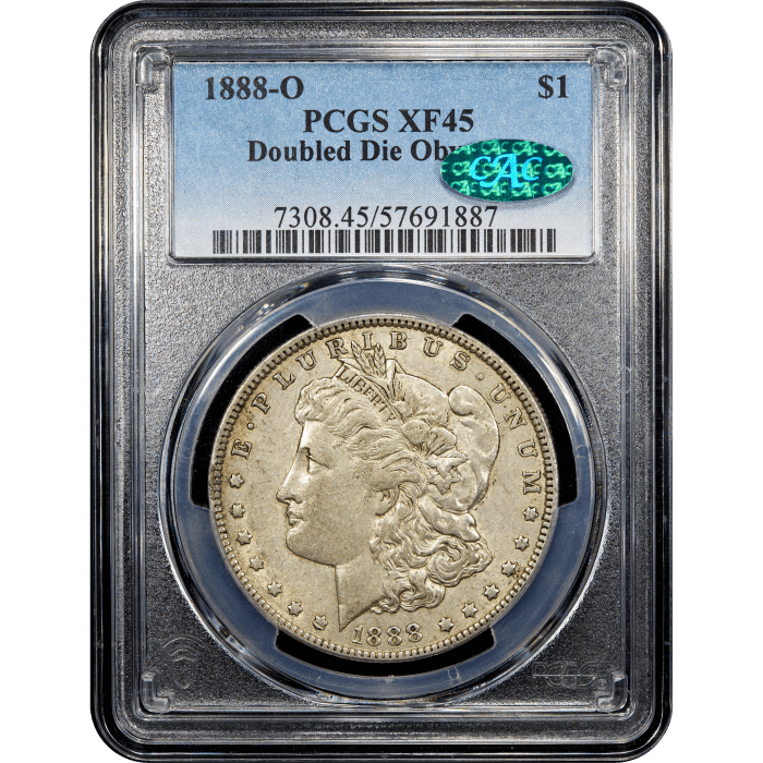 1888-O Morgan Dollar ($1) Doubled Die Obverse Obverse Slab Image