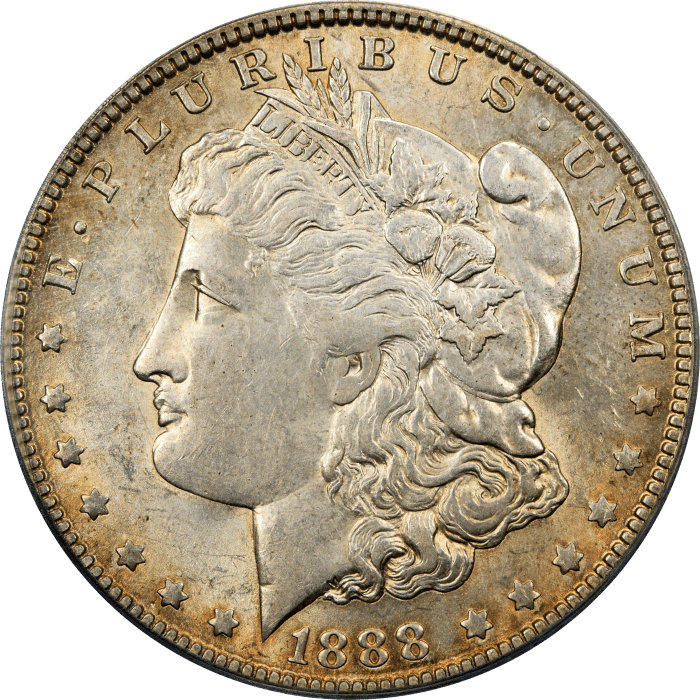 1888-O Morgan Dollar ($1) VAM 4 Hot Lips Obverse Image