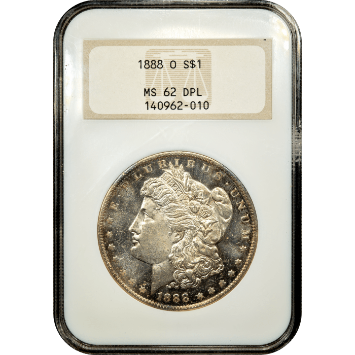 1888-O Morgan Dollar Obverse Slab Image