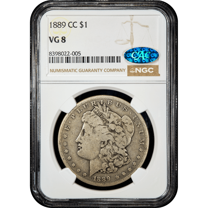 1889-CC Morgan Dollar ($1) Obverse Slab Image