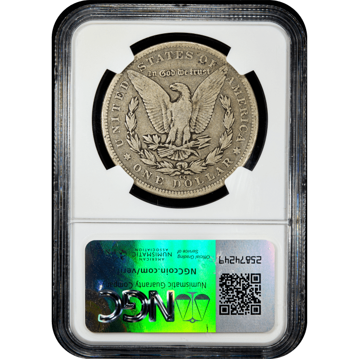 1889-CC Morgan Dollar ($1) Reverse Slab Image