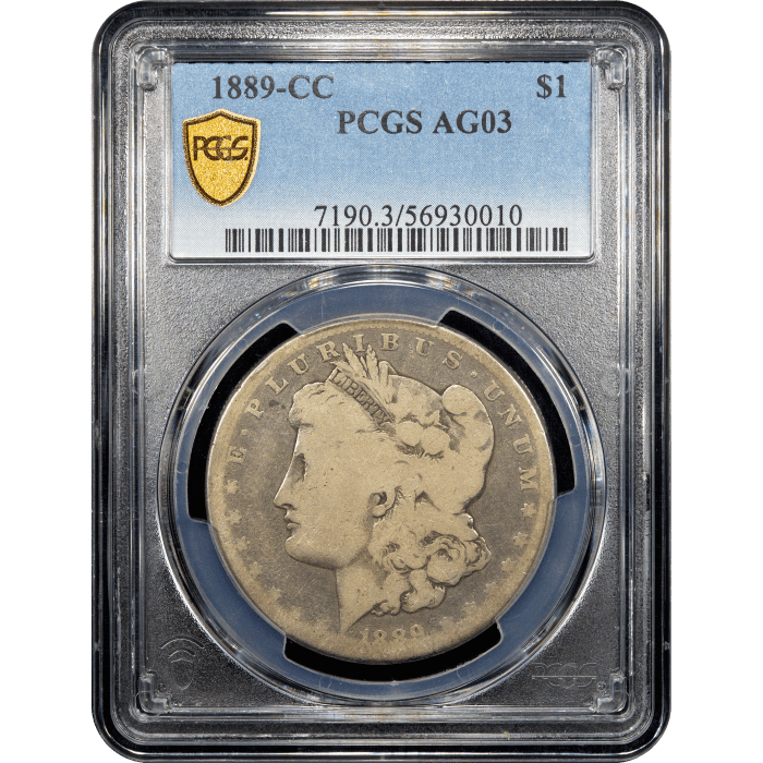 1889-CC Morgan Dollar ($1) Obverse Slab Image