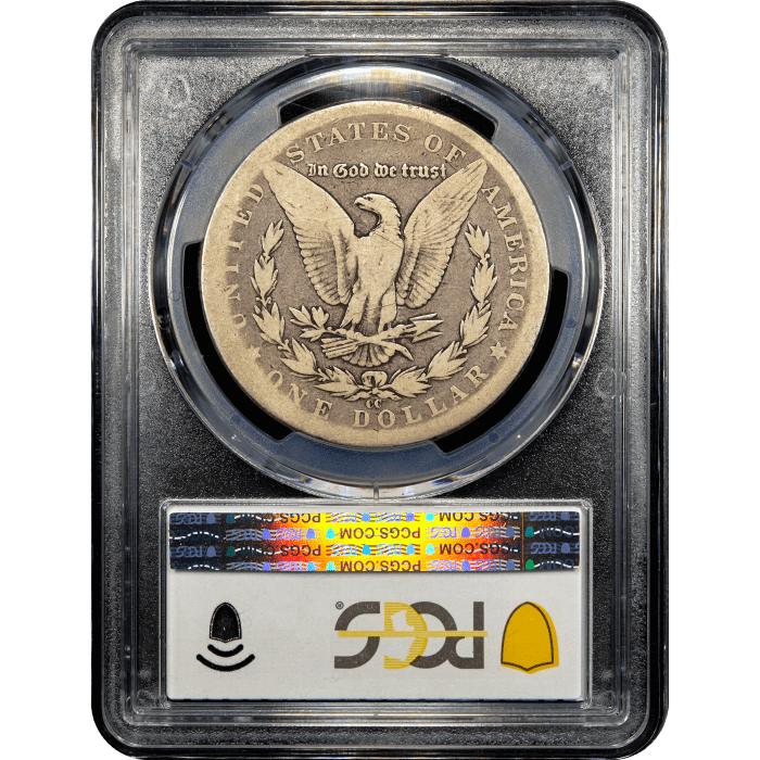 1889-CC Morgan Dollar ($1) Reverse Slab Image