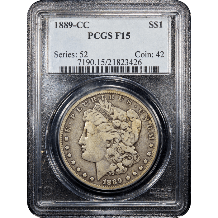 1889-CC Morgan Dollar ($1) Obverse Slab Image
