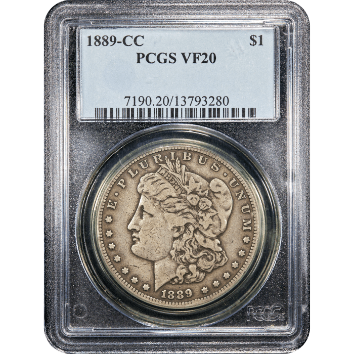 1889-CC Morgan Dollar ($1) Obverse Slab Image