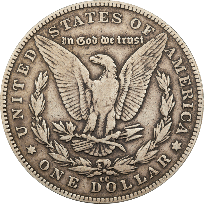 1889-CC Morgan Dollar ($1) Reverse Image