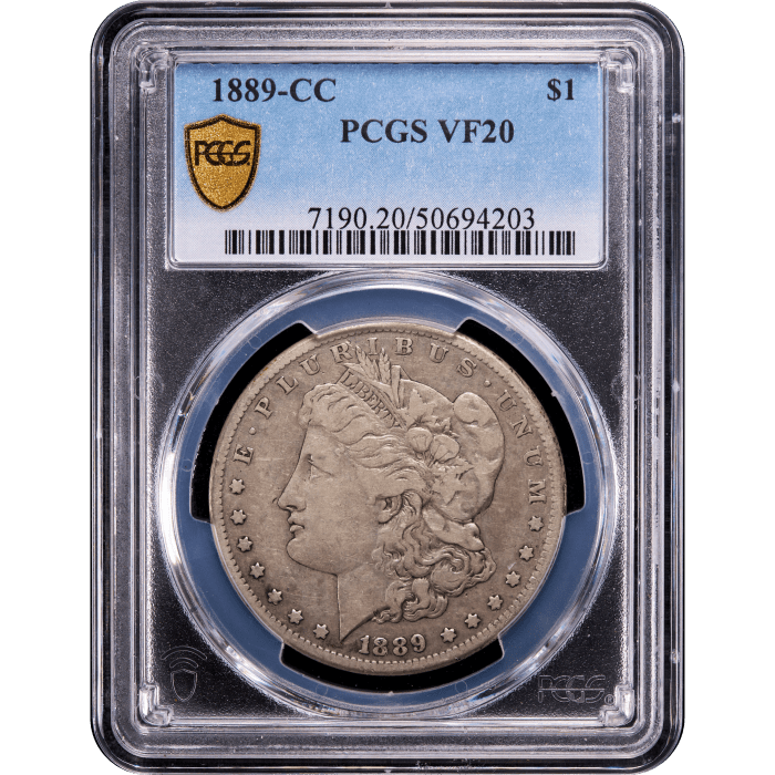 1889-CC Morgan Dollar ($1) Obverse Slab Image