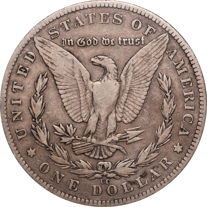 1889-CC Morgan Dollar ($1) Reverse Image