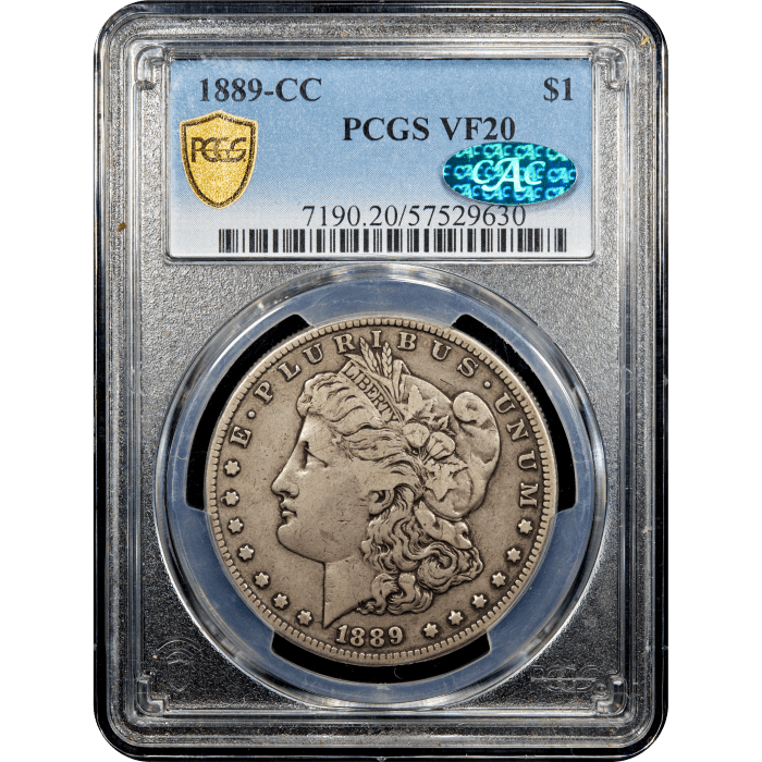 1889-CC Morgan Dollar ($1) Obverse Slab Image