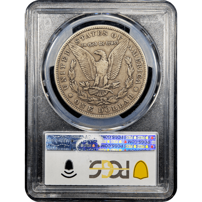 1889-CC Morgan Dollar ($1) Reverse Slab Image