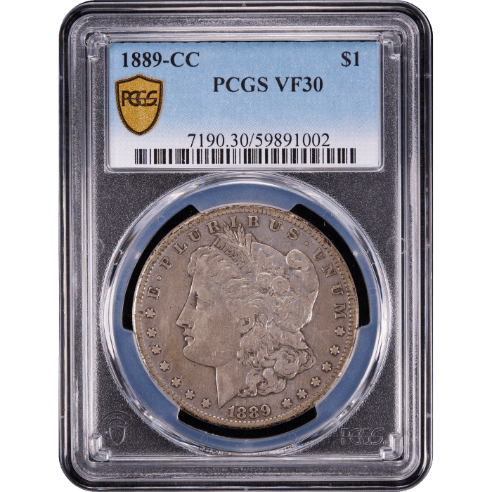 1889-CC Morgan Dollar ($1) Obverse Slab Image