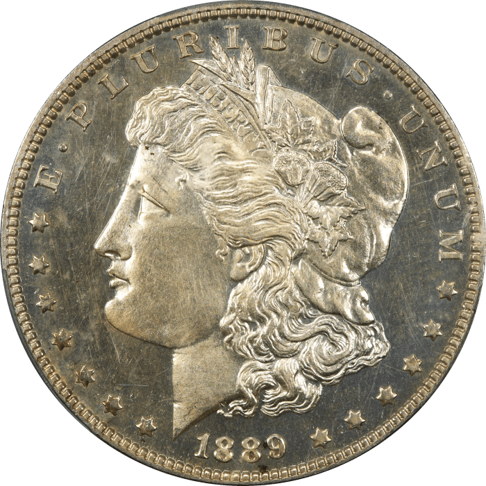 1889 Morgan Dollar ($1) OBVERSE Image