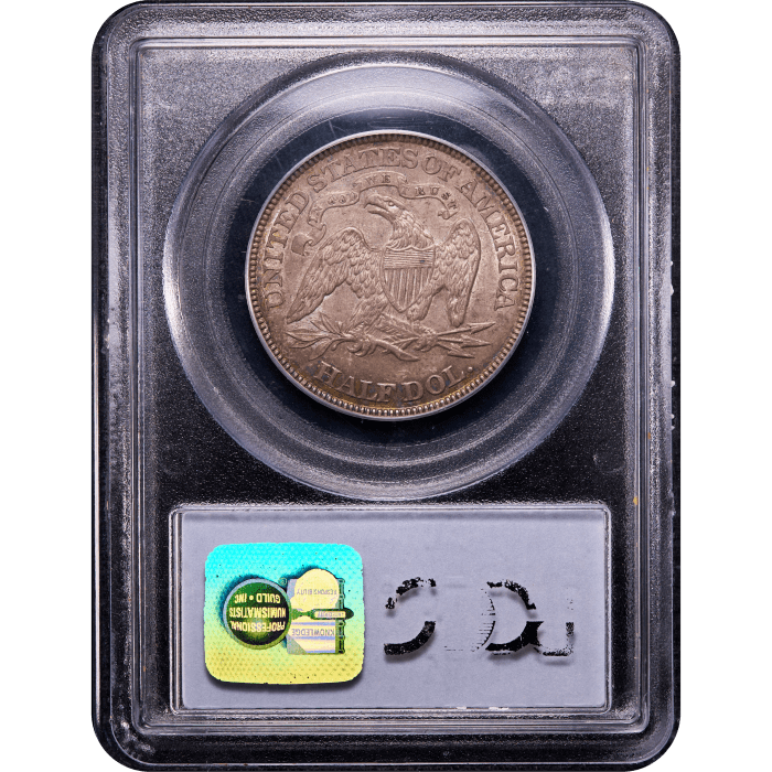 1889 Seated Liberty Half (50c) Reverse Slab Image