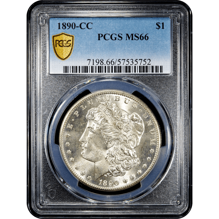 1890-CC Morgan Dollar ($1) Obverse Slab Image