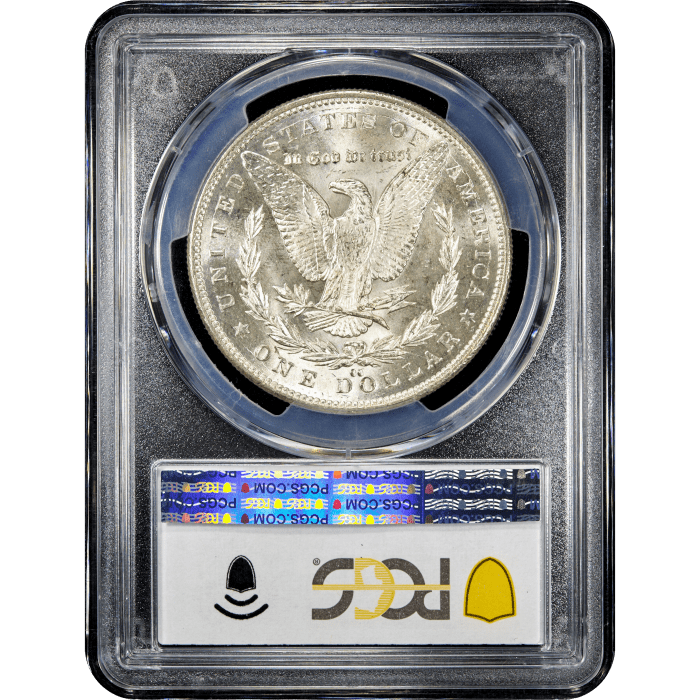 1890-CC Morgan Dollar ($1) Reverse Slab Image