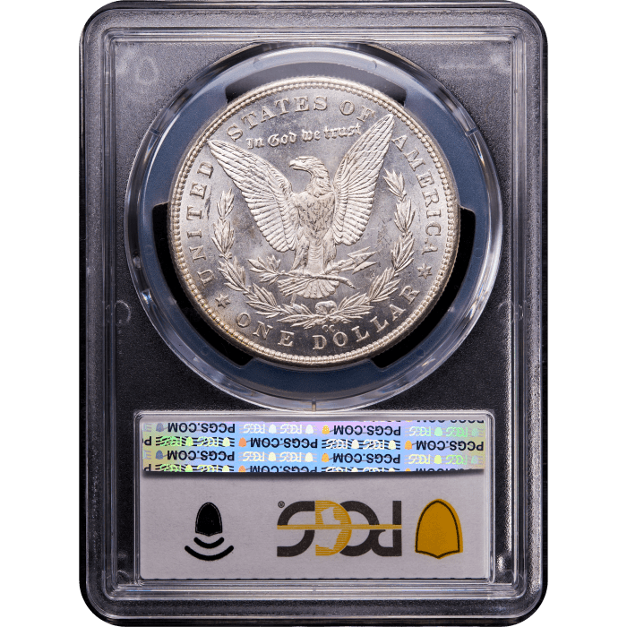 1890-CC Morgan Dollar ($1) Tailbar Reverse Slab Image