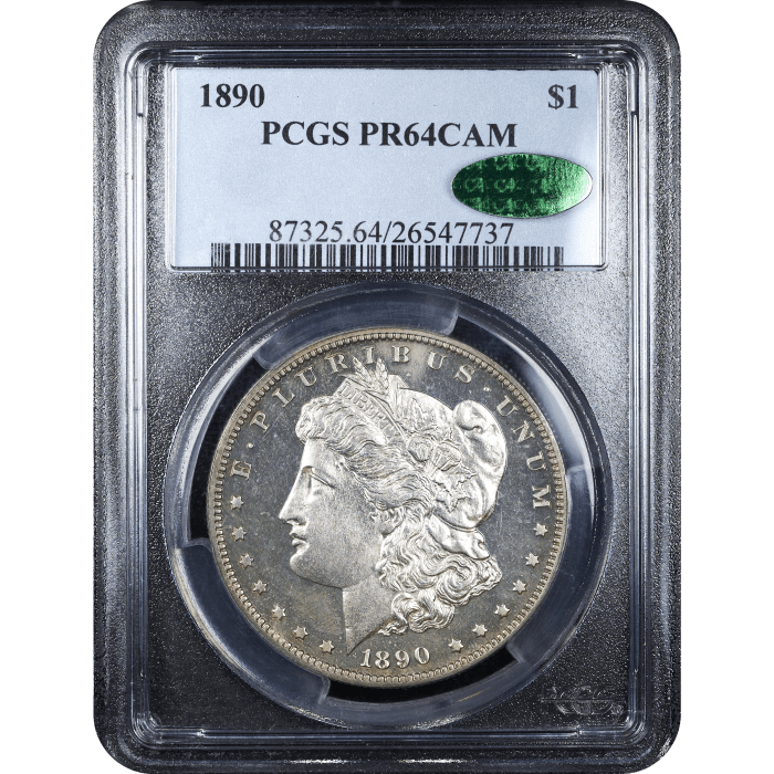 1890 Morgan Dollar ($1) Obverse Slab Image