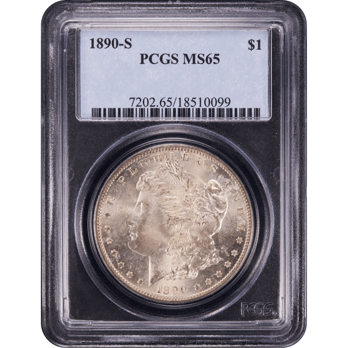 1890-S Morgan Dollar ($1) Obverse Slab Image