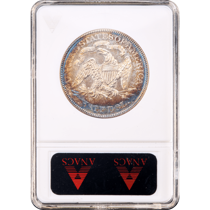 1890 Seated Liberty Half Dollar (50c) Reverse Slab Image