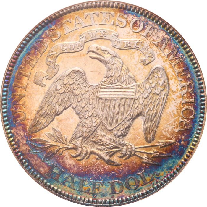 1890 Seated Liberty Half Dollar (50c) Reverse Image