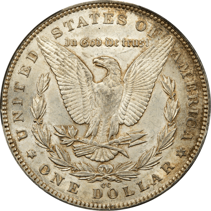 1891-CC Morgan Dollar ($1) Reverse Image
