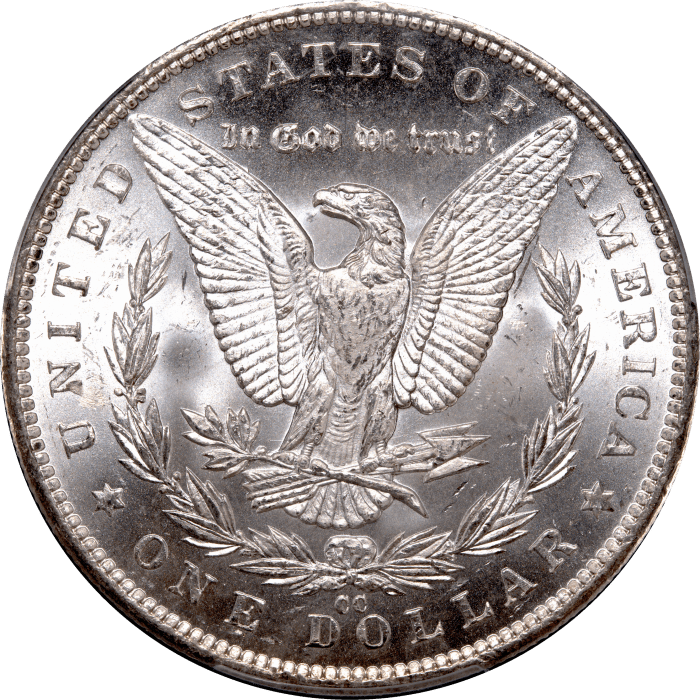 1891-CC Morgan Dollar ($1) Reverse Image