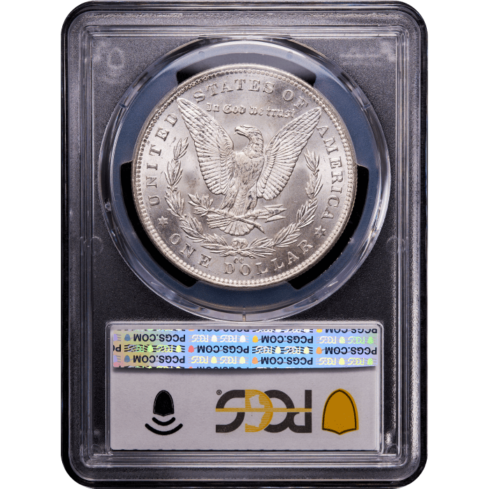1891-CC Morgan Dollar ($1) Reverse Slab Image