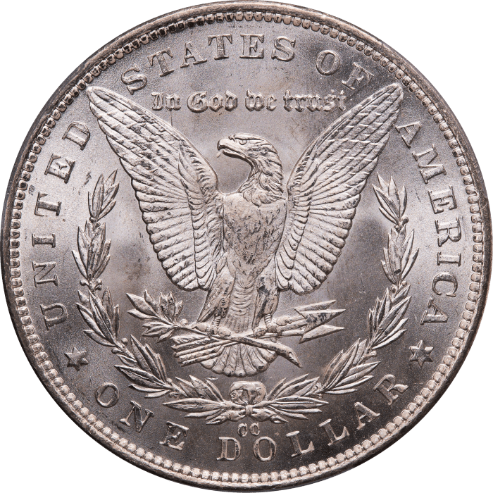 1891-CC Morgan Dollar ($1) Reverse Image