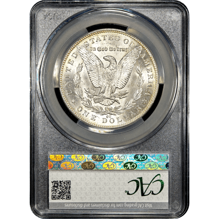 1891-CC Morgan Dollar ($1) VAM 3 Spitting Eagle Reverse Slab Image