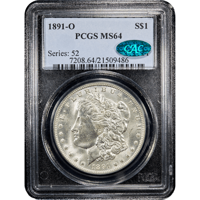 1891-O Morgan Dollar ($1) Obverse Slab Image