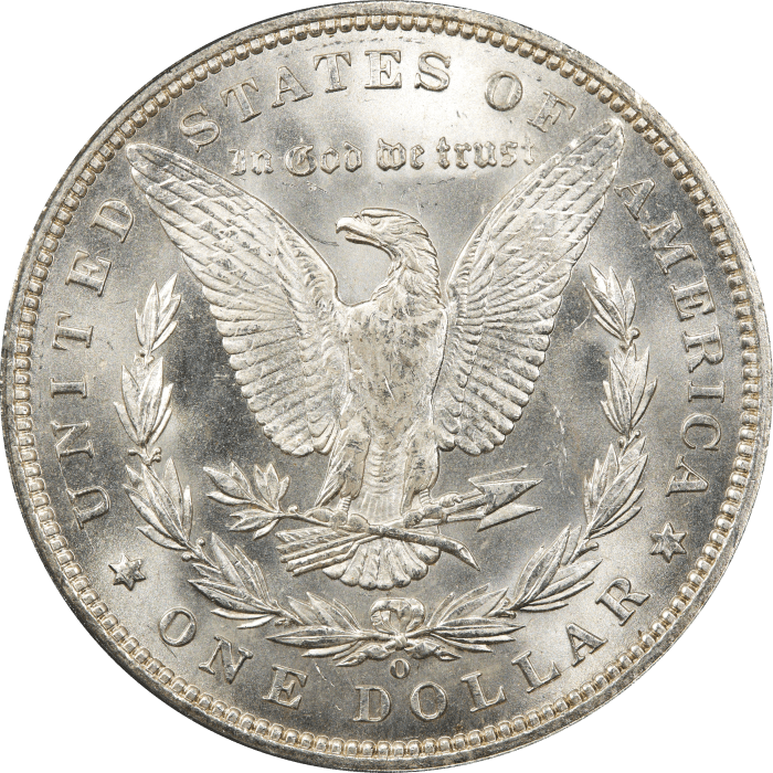 1891-O Morgan Dollar ($1) Reverse Image