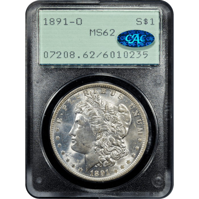 1891-O Morgan Dollar ($1) Rattler Obverse Slab Image