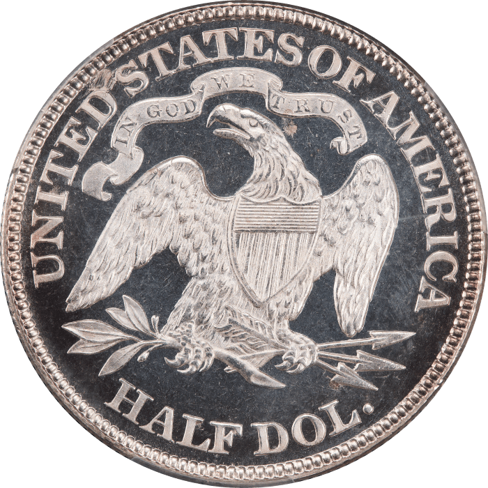 1891 Seated Liberty Half Dollar (50c) Reverse Image