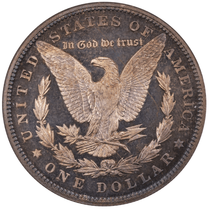1892 5-Coin Proof Set Morgan Dollar 1 Reverse Image
