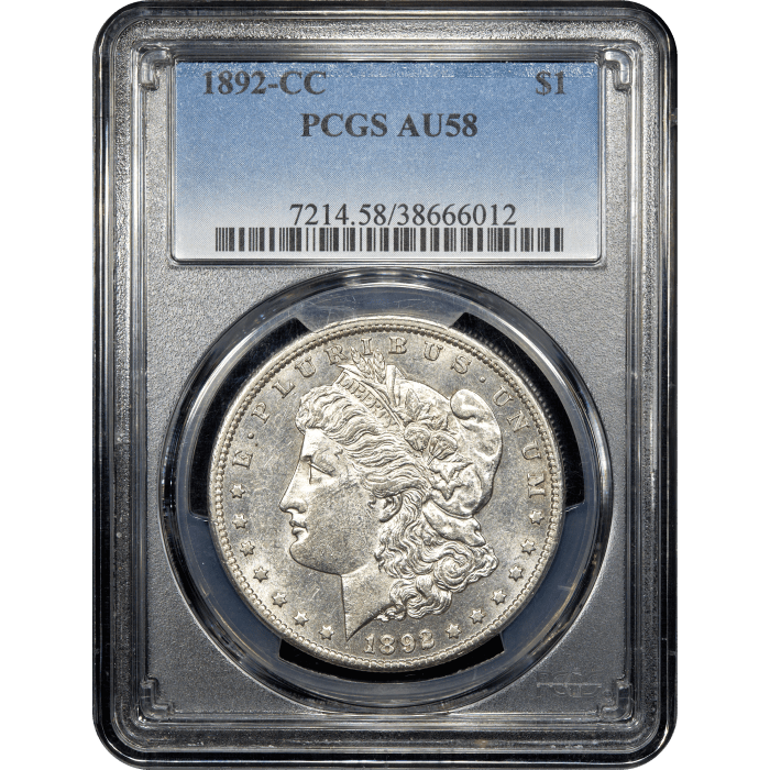 1892-CC Morgan Dollar ($1) SLAB Image