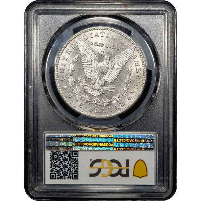 1892-CC Morgan Dollar ($1) Reverse Slab Image