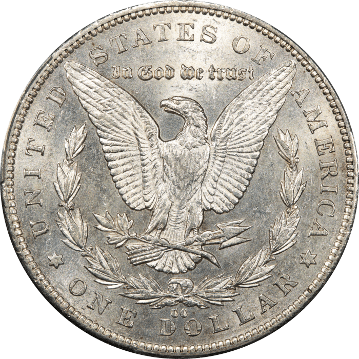 1892-CC Morgan Dollar ($1) Reverse Image
