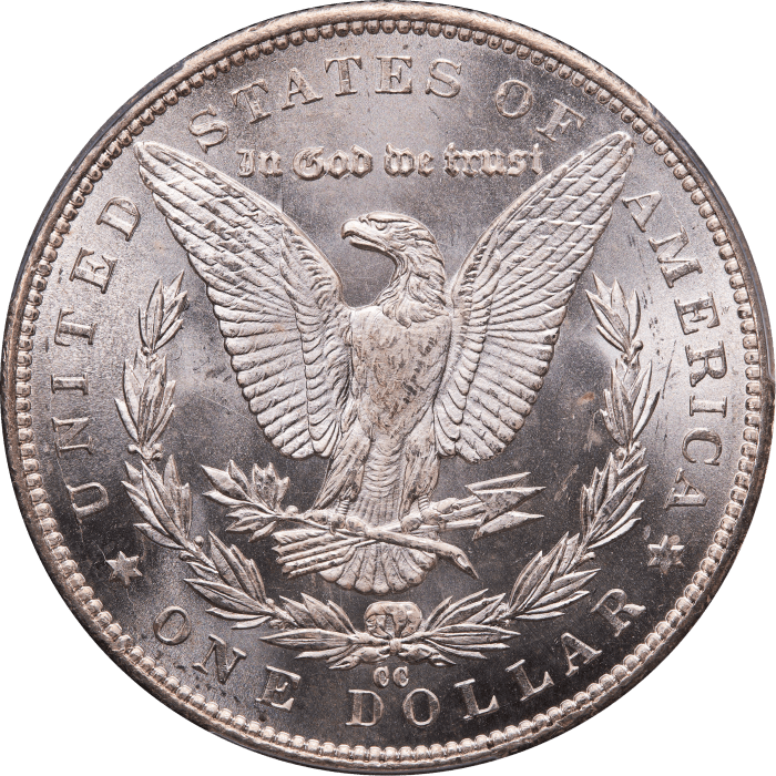 1892-CC Morgan Dollar ($1) Reverse Image