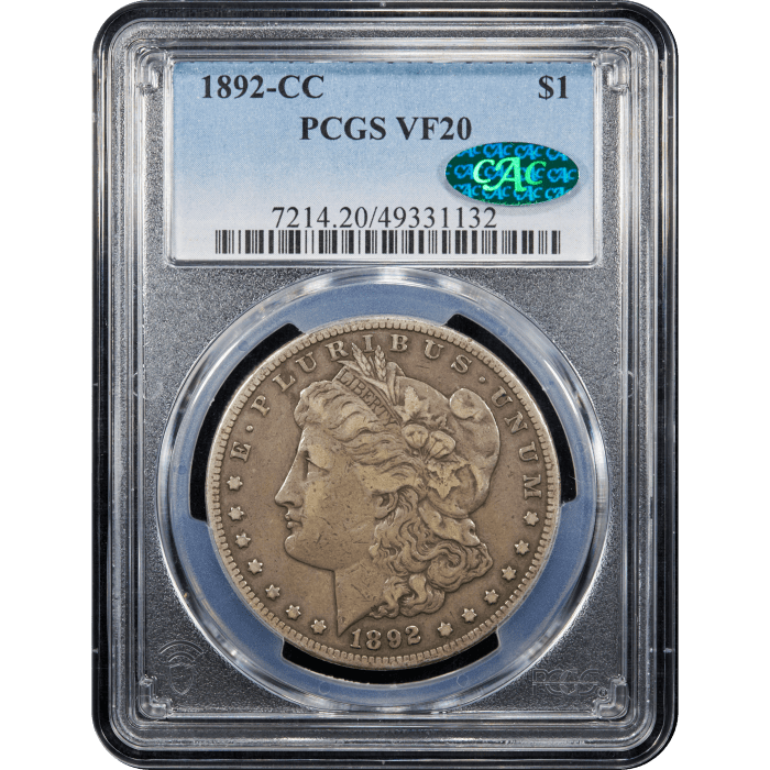 1892-CC Morgan Dollar ($1) SLAB Image