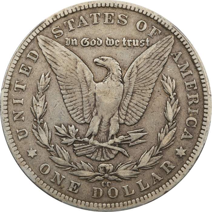 1892-CC Morgan Dollar ($1) REVERSE Image