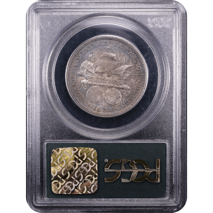 1892 Columbian Commemorative Half Dollar (50c) OGH Reverse Slab Image