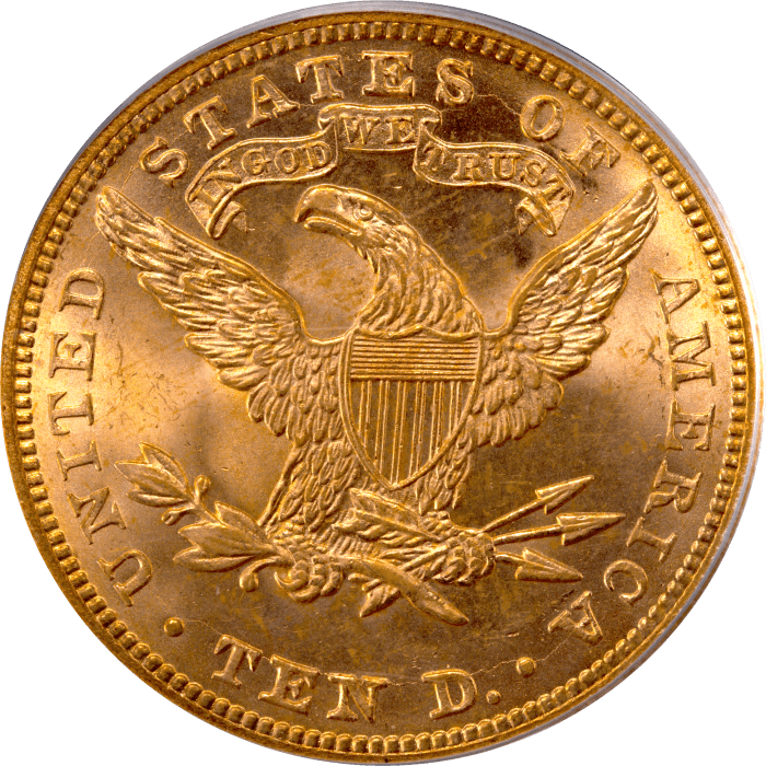 1892 Liberty Gold Eagle ($10) OGH Reverse Image