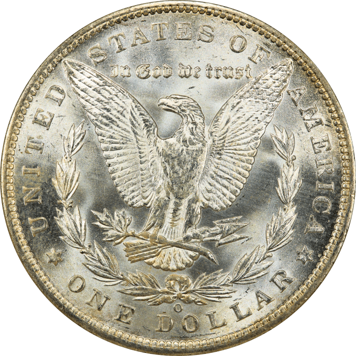 1892-O Morgan Dollar ($1) REVERSE Image