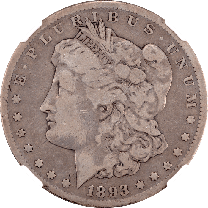 1893-CC Morgan Dollar ($1) OBVERSE Image