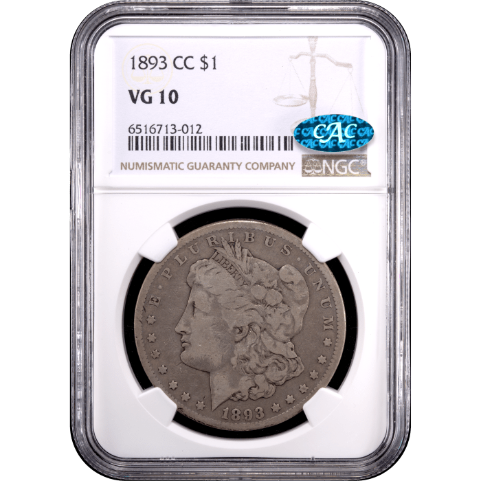 1893-CC Morgan Dollar ($1) SLAB Image
