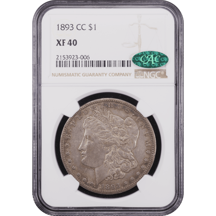 1893-CC Morgan Dollar ($1) Obverse Slab Image