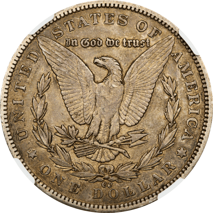 1893-CC Morgan Dollar ($1) Reverse Image