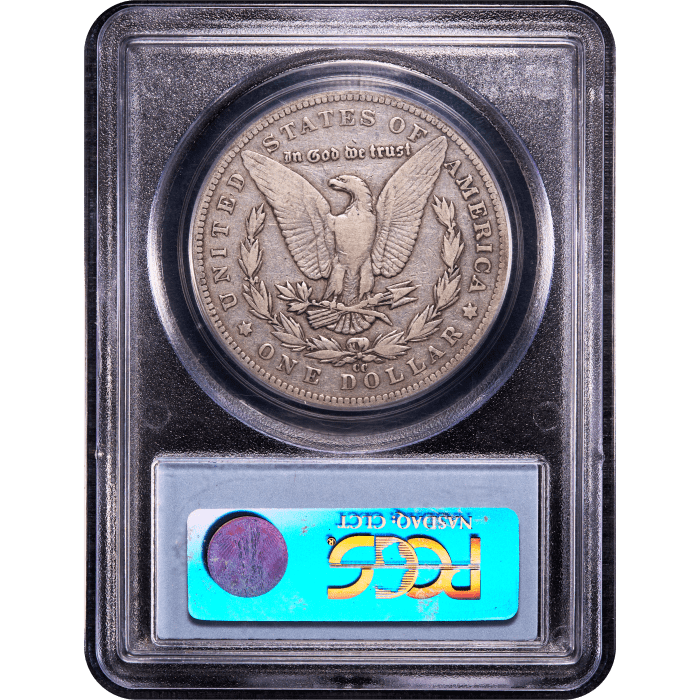 1893-CC Morgan Dollar ($1) Reverse Slab Image