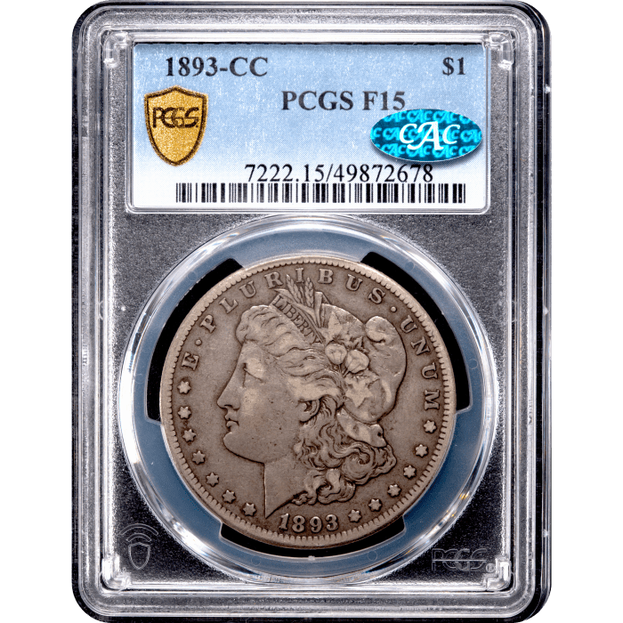 1893-CC Morgan Dollar ($1) Obverse Slab Image