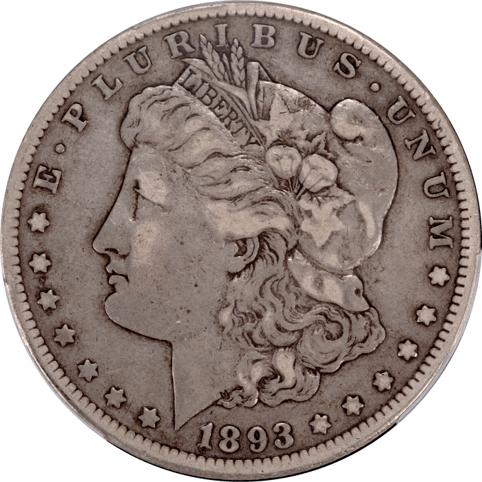 1893-CC Morgan Dollar ($1) Obverse Image